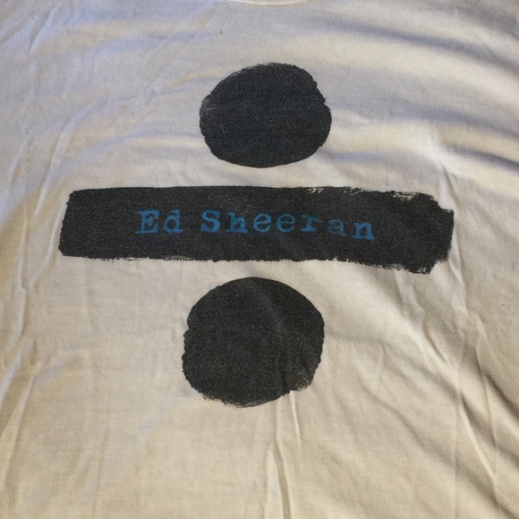 Ed Sheeran 2017 Divide Tour XL White T-Shirt - Picture 3 of 8